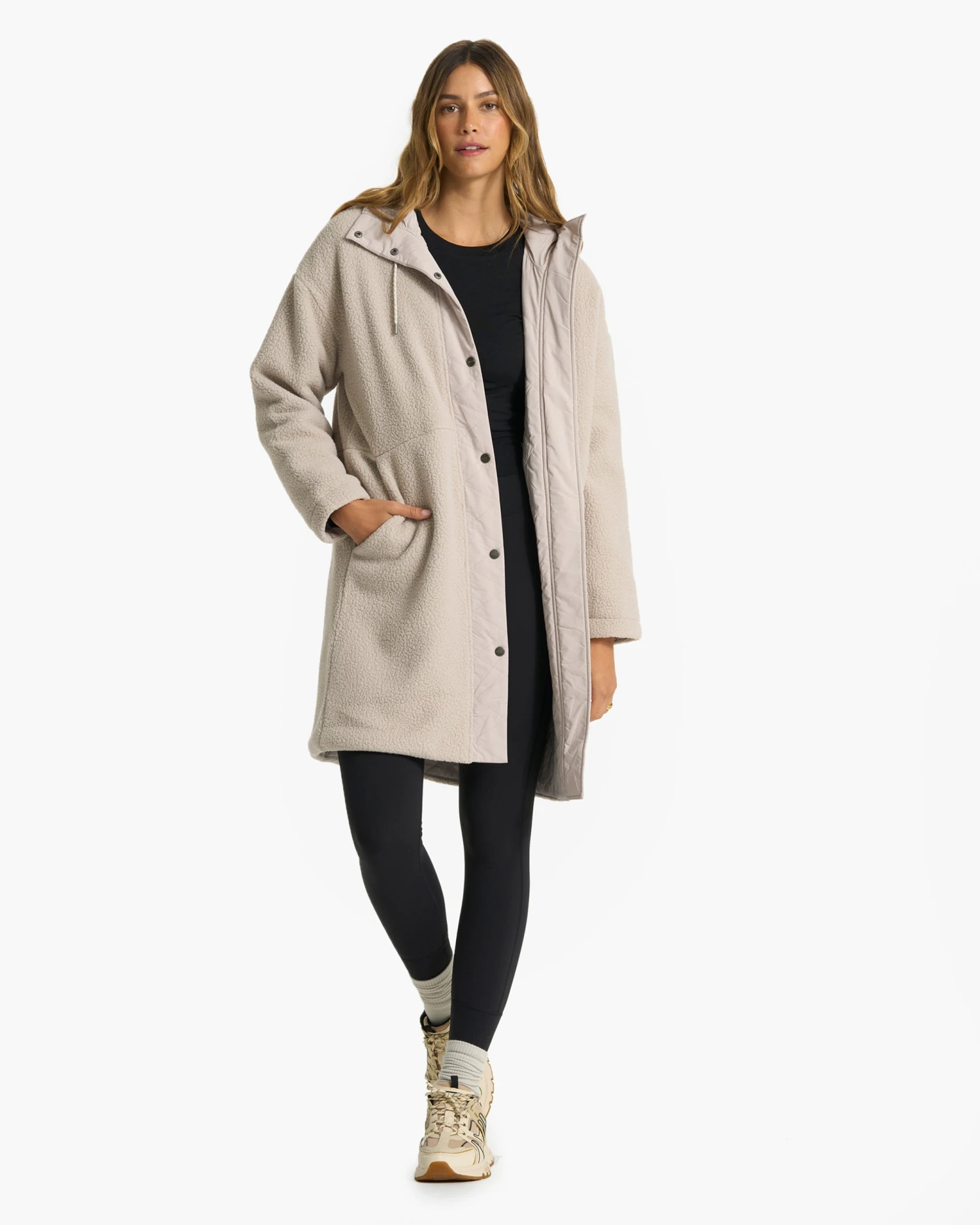 Sherpa Hooded Trench | Dark Salt 4 Sherpa Hooded Trench | Dark Salt - Image 4