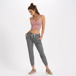 Halo Performance Crop | Burnt Clay Heather -Fashifyer Sales Store VW1005BCH 4