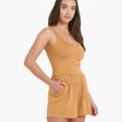 Halo Performance Crop | Flax Heather