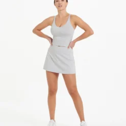 Halo Performance Crop | Pale Grey Heather 10 Halo Performance Crop | Pale Grey Heather -Fashifyer Sales Store VW1005PHG 9358