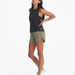 Feather Tank | Washed Black -Fashifyer Sales Store VW1018WBL 03101