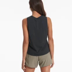 Feather Tank | Washed Black -Fashifyer Sales Store VW1018WBL 03135