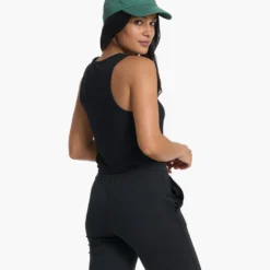 Cove Crop Tank | Black -Fashifyer Sales Store VW1019BLK 0693 CO22