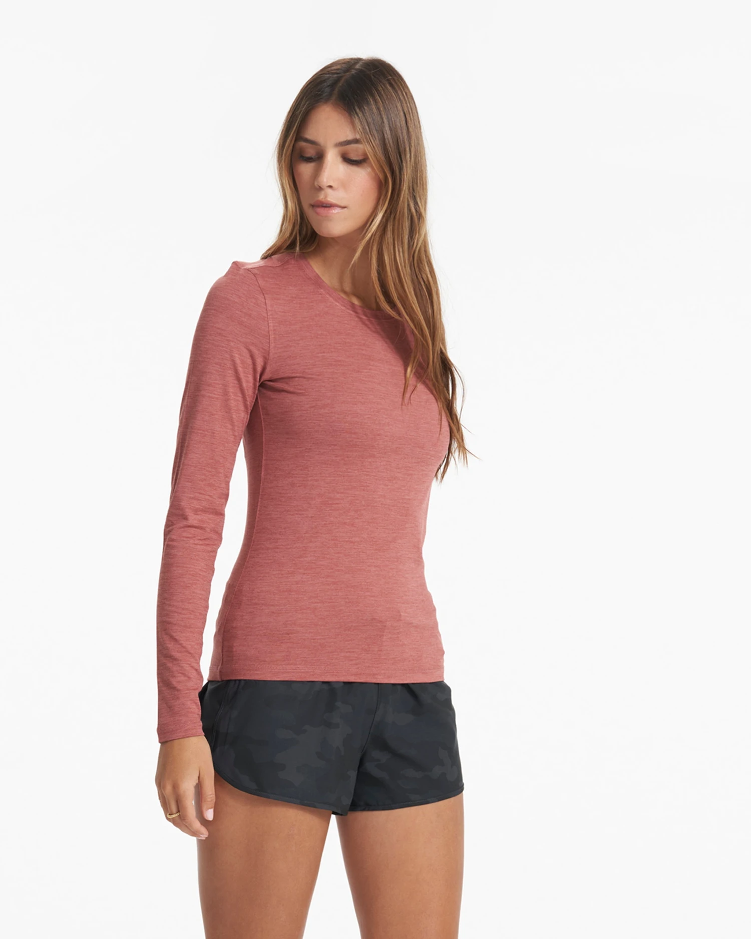 Long-Sleeve Lux Crew | Rosewood Heather 6 Long-Sleeve Lux Crew | Rosewood Heather - Image 6