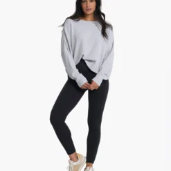 Slouchy Waffle Crew | Light Heather Grey -Fashifyer Sales Store VW1047LHG FA22 W ECOMM CURVE 00907 1x1 70b64394 3ed4 4d06 b834 c3e6bfdb493f