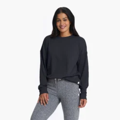 Long-Sleeve Sunrise Crew | Black -Fashifyer Sales Store VW1048BLK 0841