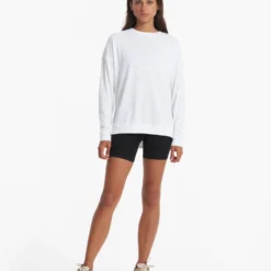 Long-Sleeve Sunrise Crew | White -Fashifyer Sales Store VW1048WHT 02865 1