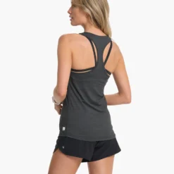 Lux Performance Tank | Charcoal Heather -Fashifyer Sales Store VW108HCC 0818