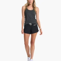 Lux Performance Tank | Charcoal Heather -Fashifyer Sales Store VW108HCC 3