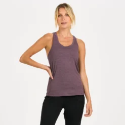Lux Performance Tank | Smoked Plum Heather