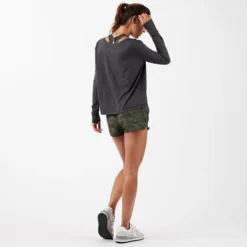 Lux Performance Long Sleeve Tee | Charcoal Heather -Fashifyer Sales Store VW120HCC 3