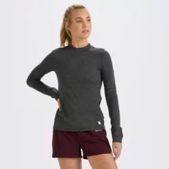 Long-Sleeve Lux Tee | Charcoal Heather