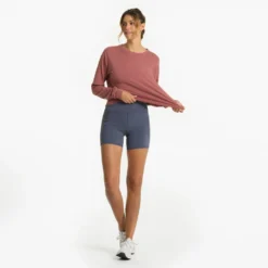 Long-Sleeve Coast Tee | Rosewood -Fashifyer Sales Store VW170RSD 2148