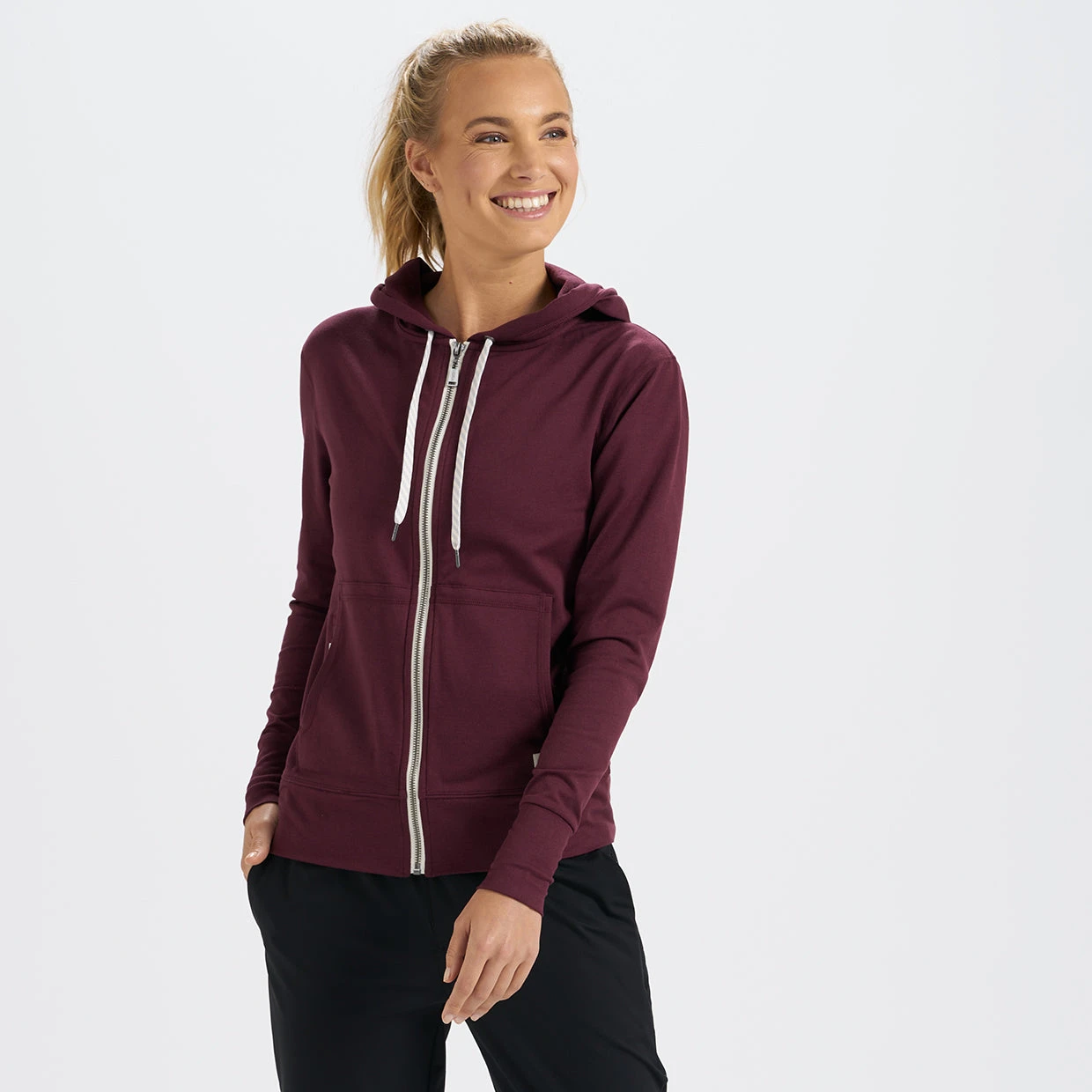 Halo Performance Hoodie | Cerise Heather 1 Halo Performance Hoodie | Cerise Heather