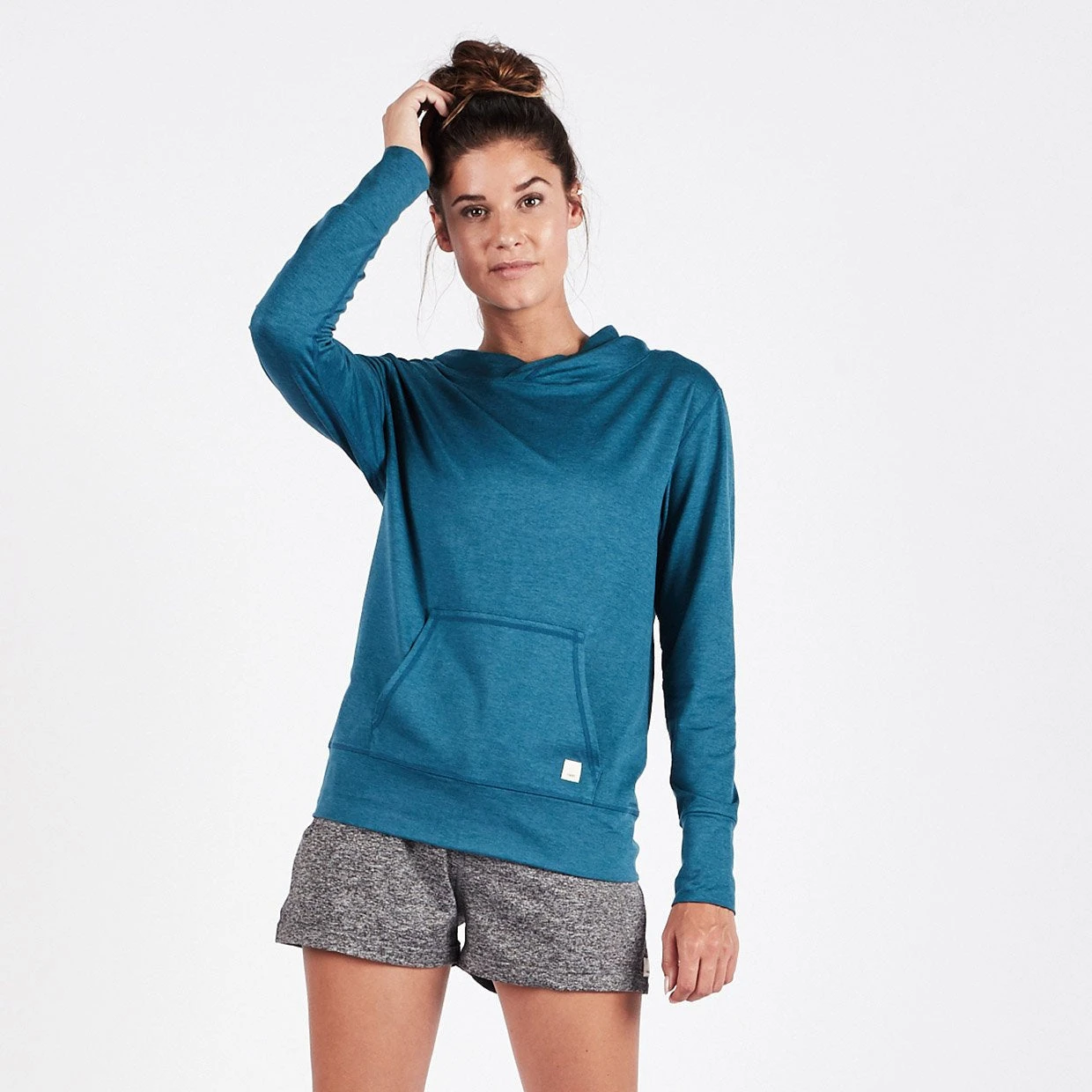 Halo Performance Pullover | Tide Heather 1 Halo Performance Pullover | Tide Heather