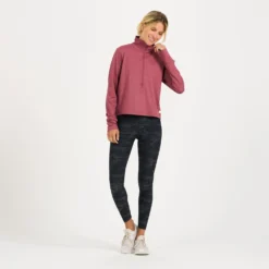 Crescent Half Zip | Desert Rose Heather -Fashifyer Sales Store VW220HDR 4 0c71c33b 209e 4bad a9f1 af51a5a98068