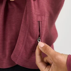 Crescent Half Zip | Desert Rose Heather -Fashifyer Sales Store VW220HDR 6 2c681d59 55ff 4b7c 97f8 39f81e4422fb