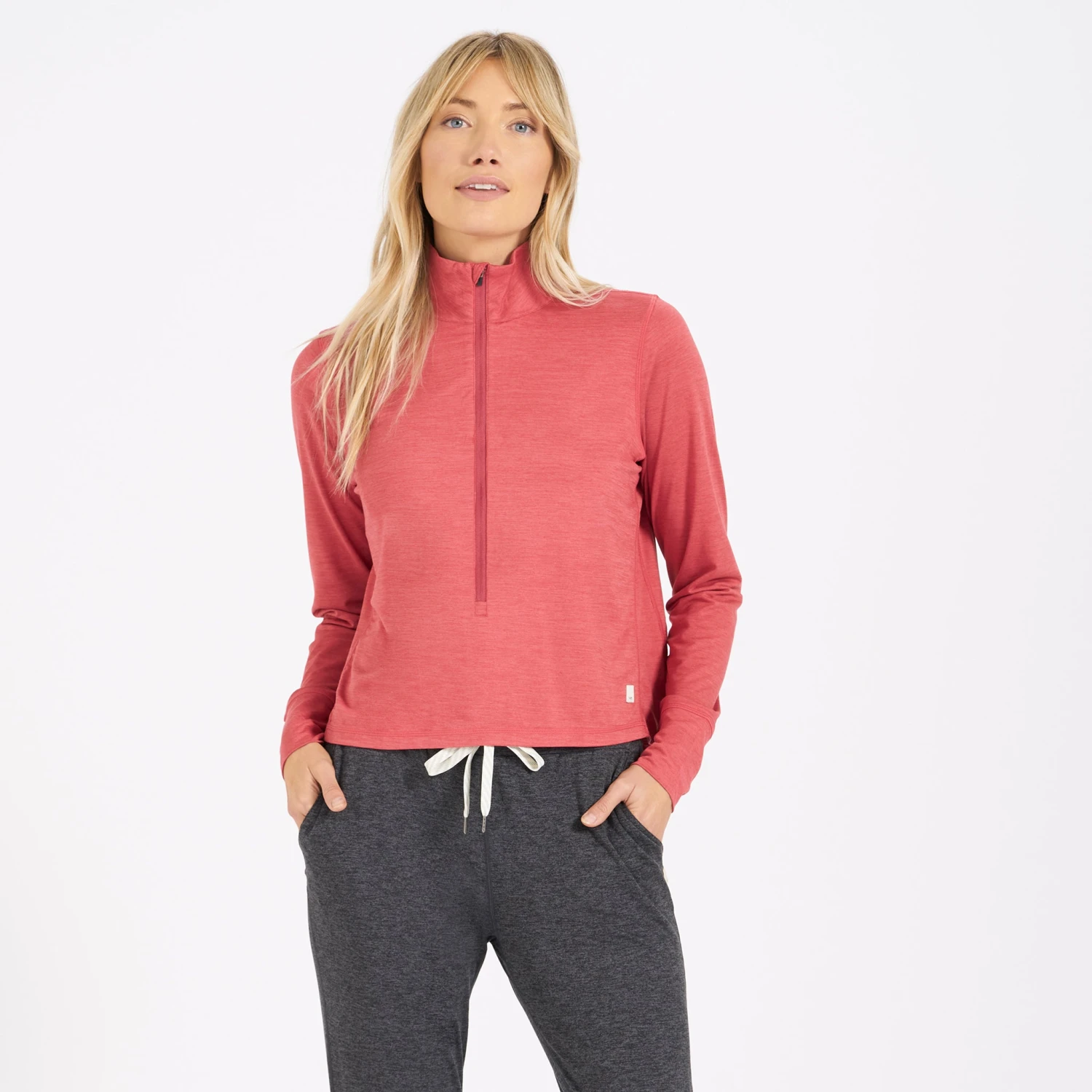 Crescent Half Zip | Sierra Heather 1 Crescent Half Zip | Sierra Heather