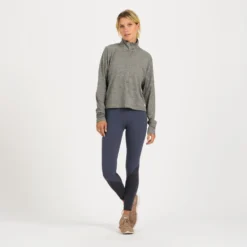 Crescent Half Zip | Heather Grey -Fashifyer Sales Store VW220HTG 4 42770bb6 a87b 47dd b732 6d8c76302c59
