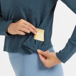 Crescent Half Zip | Indigo Heather -Fashifyer Sales Store VW220HTI 3