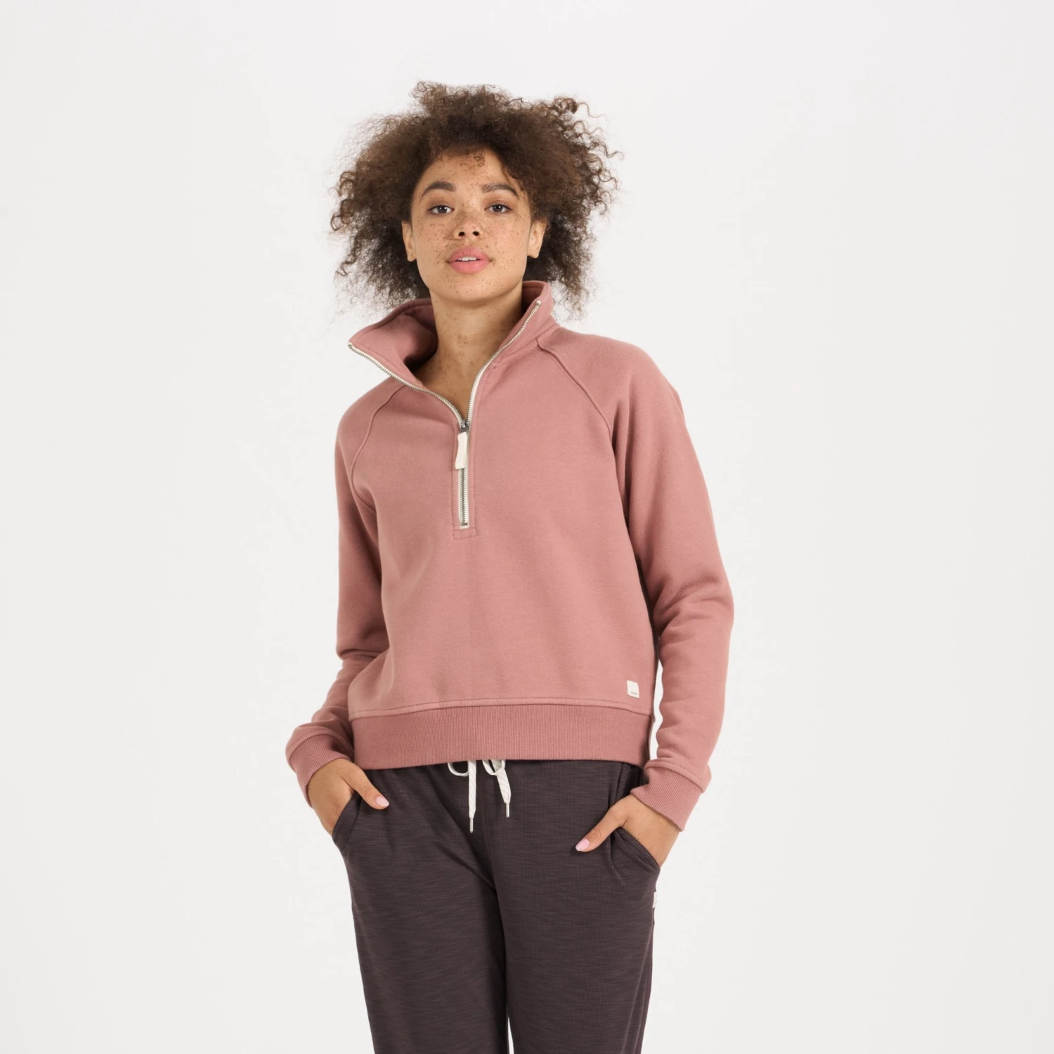 Restore Half Zip | Light Terracotta 2 Restore Half Zip | Light Terracotta - Image 2