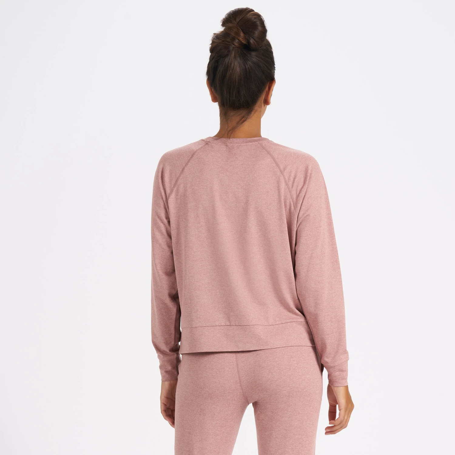 Long-Sleeve Halo Crew | Burnt Clay Heather 3 Long-Sleeve Halo Crew | Burnt Clay Heather - Image 3