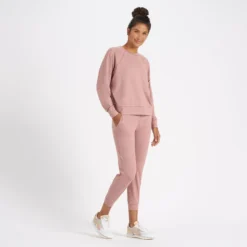 Long-Sleeve Halo Crew | Burnt Clay Heather 9 Long-Sleeve Halo Crew | Burnt Clay Heather -Fashifyer Sales Store VW241HBC 5