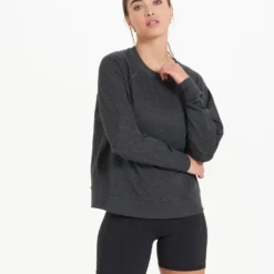 Long-Sleeve Halo Crew | Charcoal Heather