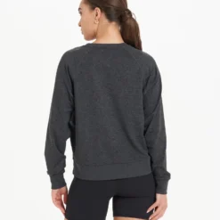 Long-Sleeve Halo Crew | Charcoal Heather -Fashifyer Sales Store VW241HCC 7792