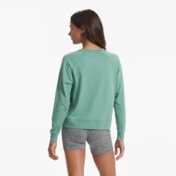 Long-Sleeve Halo Crew | Celadon Heather -Fashifyer Sales Store VW241HCN 01045