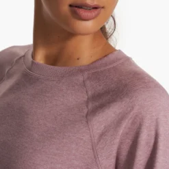 Long Sleeve Halo Crew | Orchid Heather -Fashifyer Sales Store VW241HOD FA23 M ECOMM fleece DETAIL 3