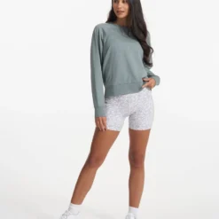 Long Sleeve Halo Crew | Stormy Heather -Fashifyer Sales Store VW241HSR SP22 W ECOMM FLEECE DETAIL 1645 1x1 3e27a1f6 dcb1 42b4 9c6e 44f2cb5fb89b