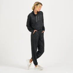 Halo Crop Funnel Neck | Charcoal Tortoise -Fashifyer Sales Store VW255CTS 5 9e6a621b 23ab 4921 860d 8956f5faa9c4