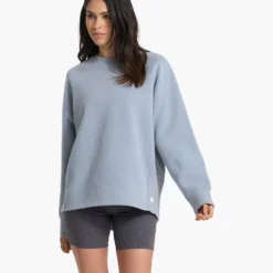 Restore Oversized Crew | Light Cloud -Fashifyer Sales Store VW265LCL 1125