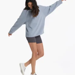 Restore Oversized Crew | Light Cloud -Fashifyer Sales Store VW265LCL 1172