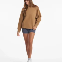 Restore Oversized Crew | Wheat -Fashifyer Sales Store VW265WHE 01656