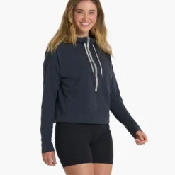 Vista Half Zip Hoodie | Charcoal Heather