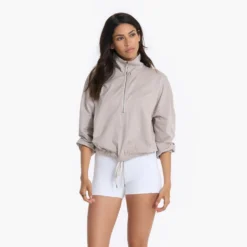 Halo Relaxed Half Zip | Oyster Heather -Fashifyer Sales Store VW269HOY 3231