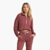 Halo Relaxed Half Zip | Rosewood Heather