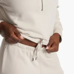 Sedona Half Zip | Salt -Fashifyer Sales Store VW274SAL FA23 M ECOMM fleece DETAIL 1