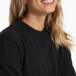 Sedona Crew | Black -Fashifyer Sales Store VW278BLK SP23 W ECOMM FLEECE DETAIL 2422 1x1 28a024b4 78df 4c31 9ca1 634dd3291e6b