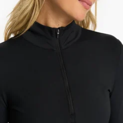 Studio Half Zip | Black -Fashifyer Sales Store VW287BLK FA23 M ECOMM fleece DETAIL 10