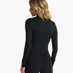 Studio Half Zip | Black -Fashifyer Sales Store VW287BLK FA23 W ECOMM fleece BACK TOPS 18