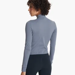 Studio Half Zip | Light Azure -Fashifyer Sales Store VW287LAZ FA23 W ECOMM fleece BACK TOPS 7