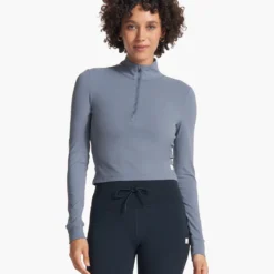 Studio Half Zip | Light Azure