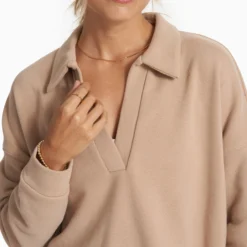 Sedona Polo | Coconut -Fashifyer Sales Store VW290COC SP23 W ECOMM FLEECE DETAIL 3011 1x1 f700c707 baaf 47c4 b7a4 c1426e966025