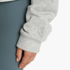 Sedona Polo | Light Heather Grey -Fashifyer Sales Store VW290LHG FA23 M ECOMM fleece DETAIL 11