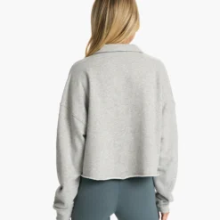 Sedona Polo | Light Heather Grey -Fashifyer Sales Store VW290LHG FA23 W ECOMM fleece BACK TOPS 18