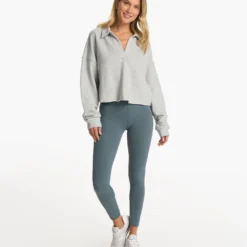 Sedona Polo | Light Heather Grey -Fashifyer Sales Store VW290LHG FA23 W ECOMM fleece FULL ALT 17