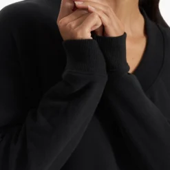 Sedona V Neck | Black -Fashifyer Sales Store VW292BLK SP23 W ECOMM FLEECE 3332 DETAIL 1x1 28d9e16d 43ff 4604 bebf de19ab5454a1